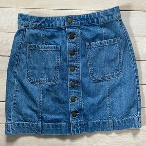 Ann Taylor Loft/denim/skirt/size 25/16 inches long